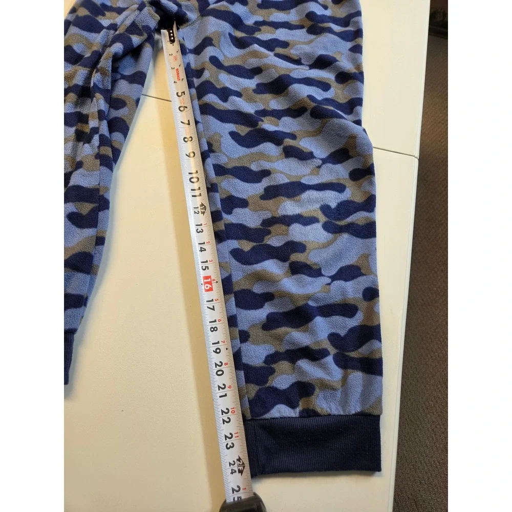Canyon Creek Boys Blue Camo Fleece Pajama Pants Size XL Drawstring Waist